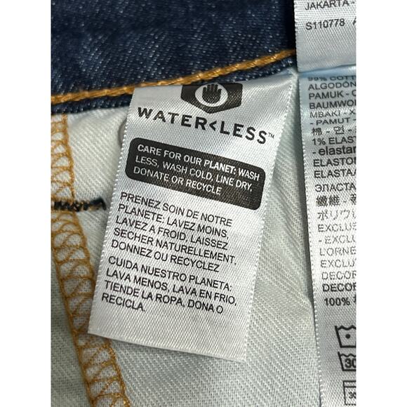 Levi Straus 505 Men's Blue Denim Straight Legs Jeans Pants Cotton Mid Rise 42x32 - Picture 12 of 13